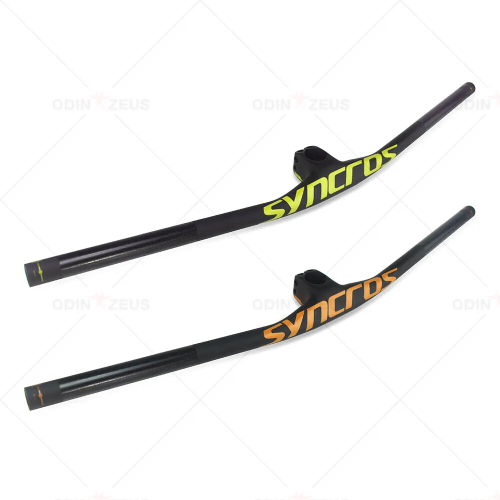 8 Degree With Stem 30/40/50mm Carbon Fiber Mountain Bike Integrated Handlebar