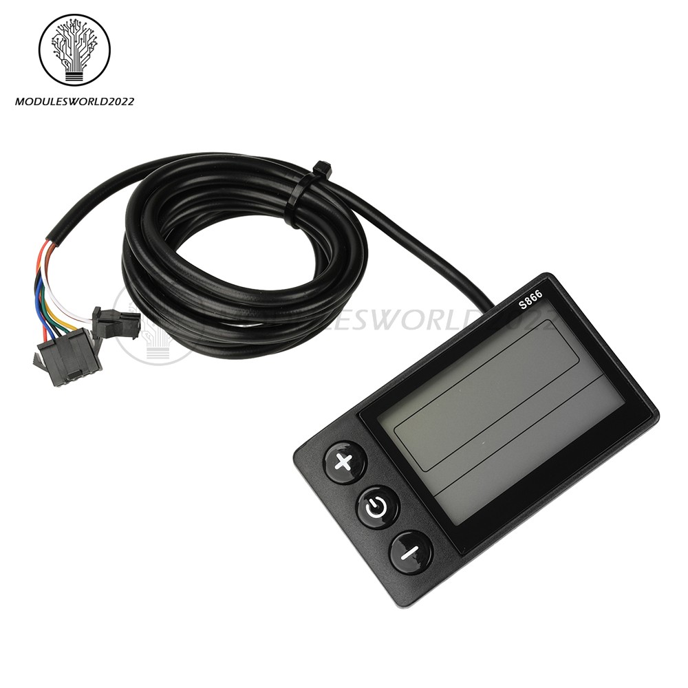 36V 48V 64V 40A 30A 20A Brushless Motor Controller E-Bike S866 LCD Display Meter