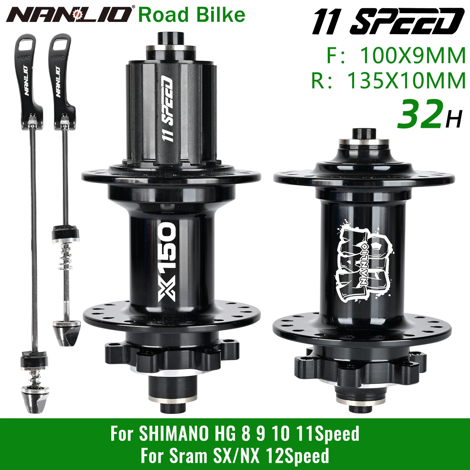 Gravel Riding Front Rear Hubs 28 32 36 Holes HG NX SX MS 11 12 Speed 6 Pawls
