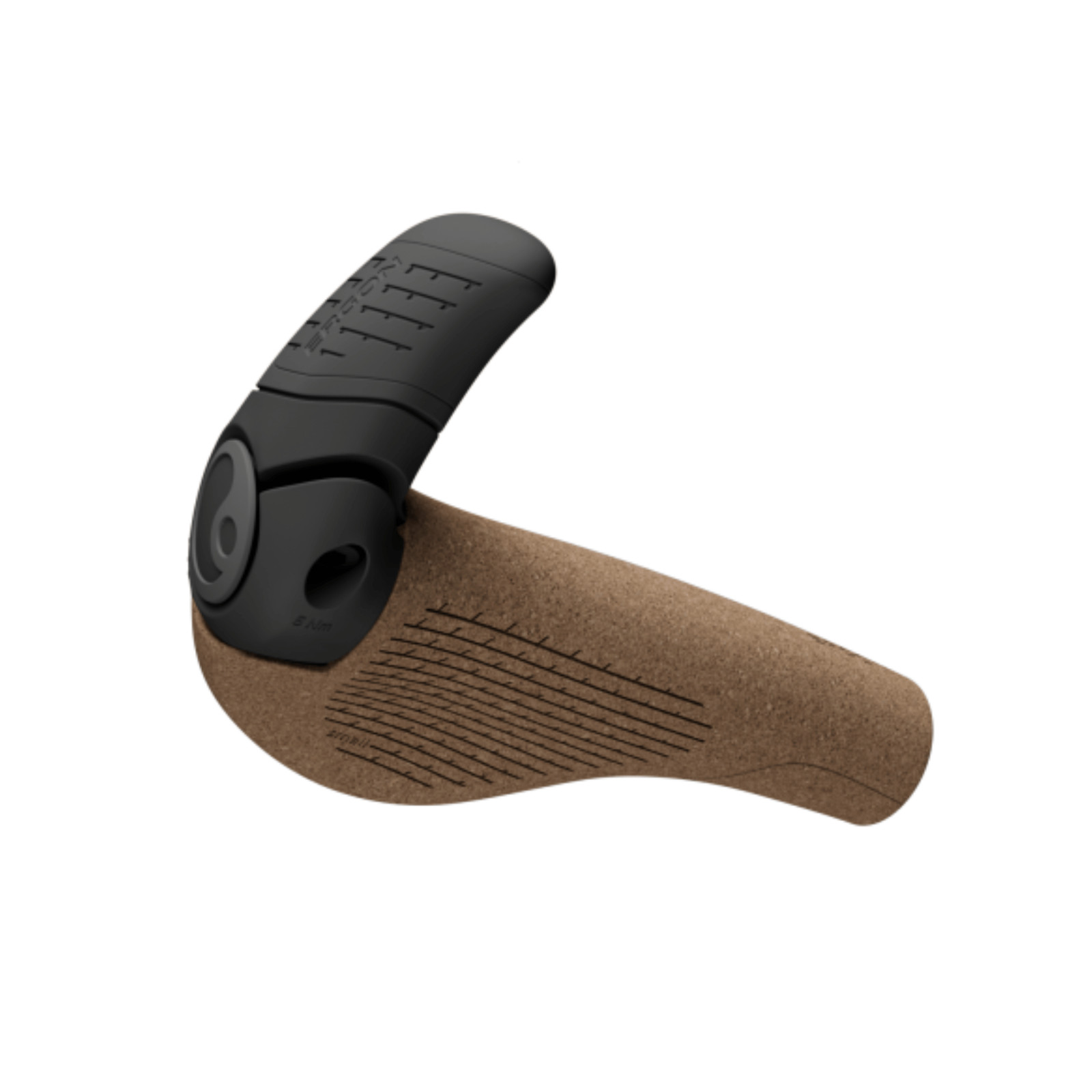 Ergon GP2 Evo BioKork Bike Grips with Mini Bar End