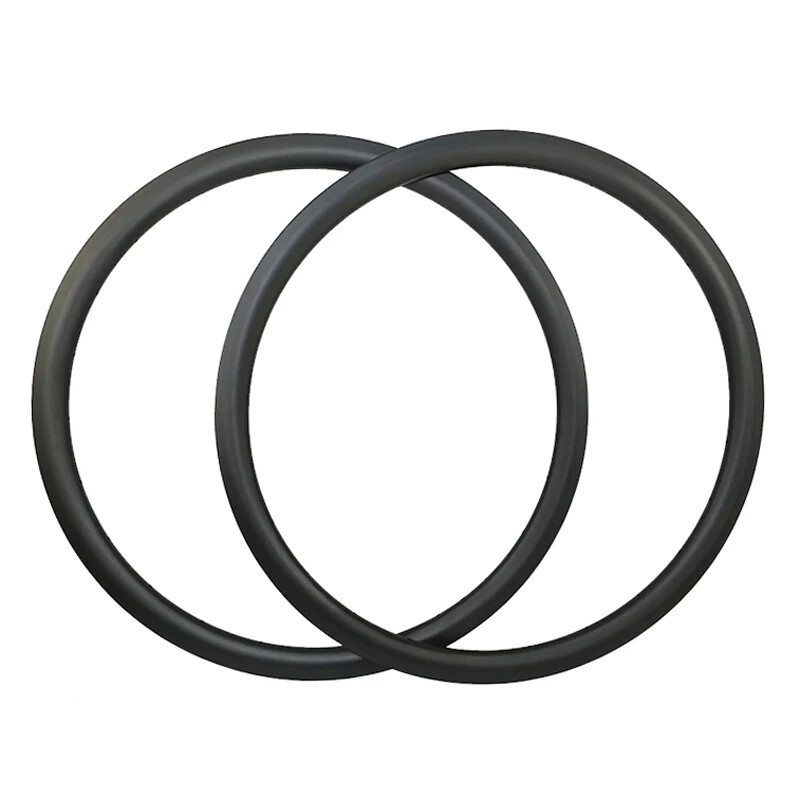 2PCS 700C Road Bike Asymmetric Carbon Rim Disc Brake 35mm Depth 28mm Width