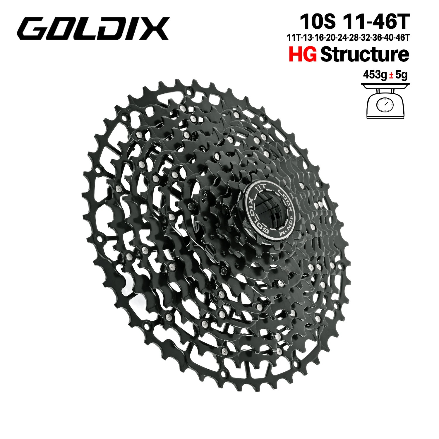 GOLDIX Ultralight Bike Cassette Freewheel 9/10/11/12/13 Speed for Shimano HG