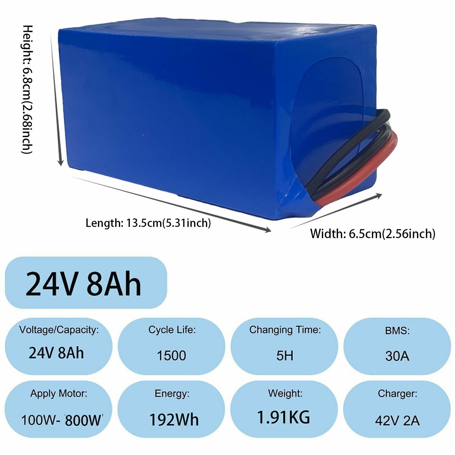 24V Lithium Scooter Ebike Battery Electric Bicycle Bike e-bike Battery Pack BMS