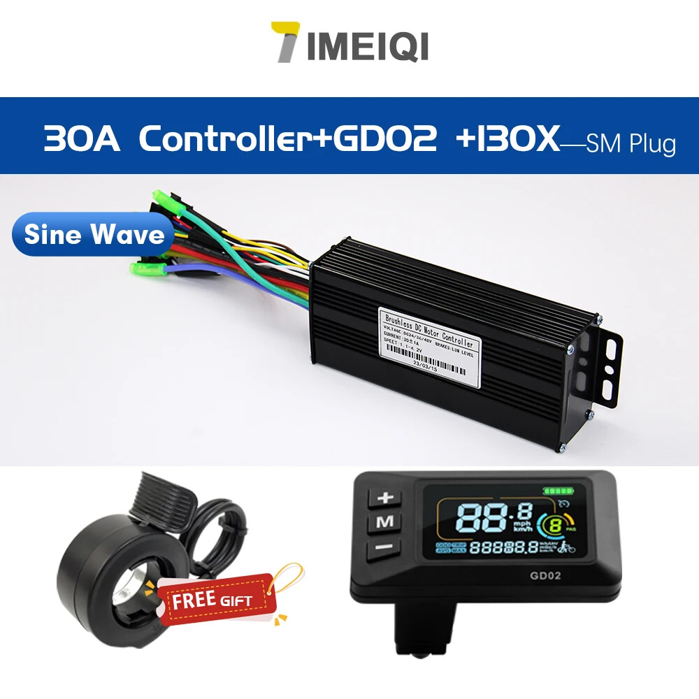 E-bike Sine Wave Controller 36V/48V 17A 26A 30A 40A Three-Mode 250W-1000W Motor