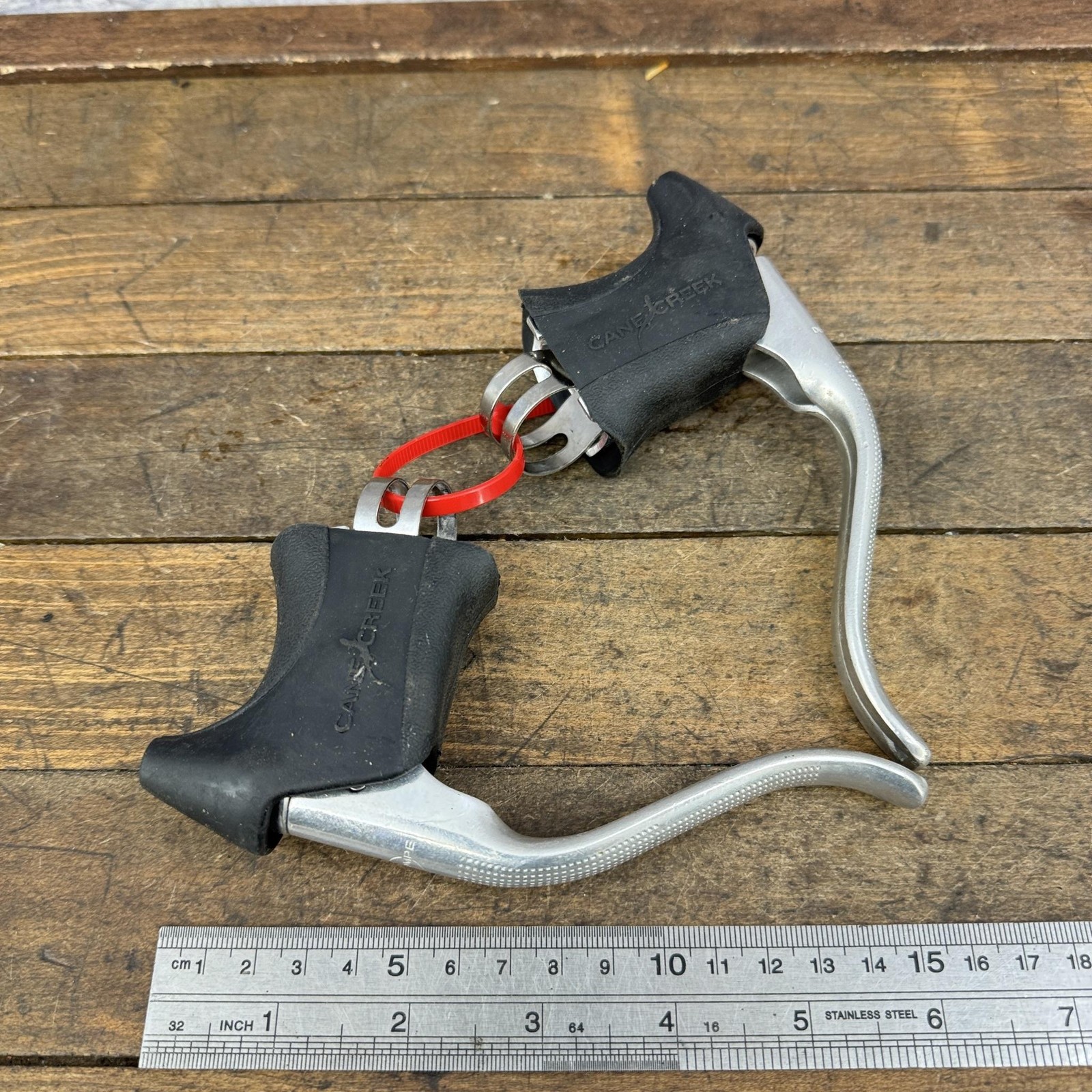 Vintage Dia-Compe Brake Levers Pair Non-AerCane Creek 1983 4-Finger 23.8mm Drop
