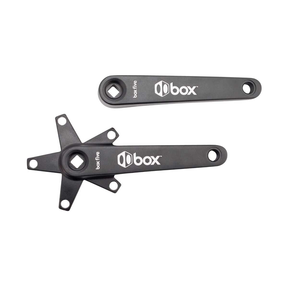 BOX FIVE JIS SQUARE TAPER 5 Bolt 110 BCD CRANK SET / ARMS 165mm BLACK