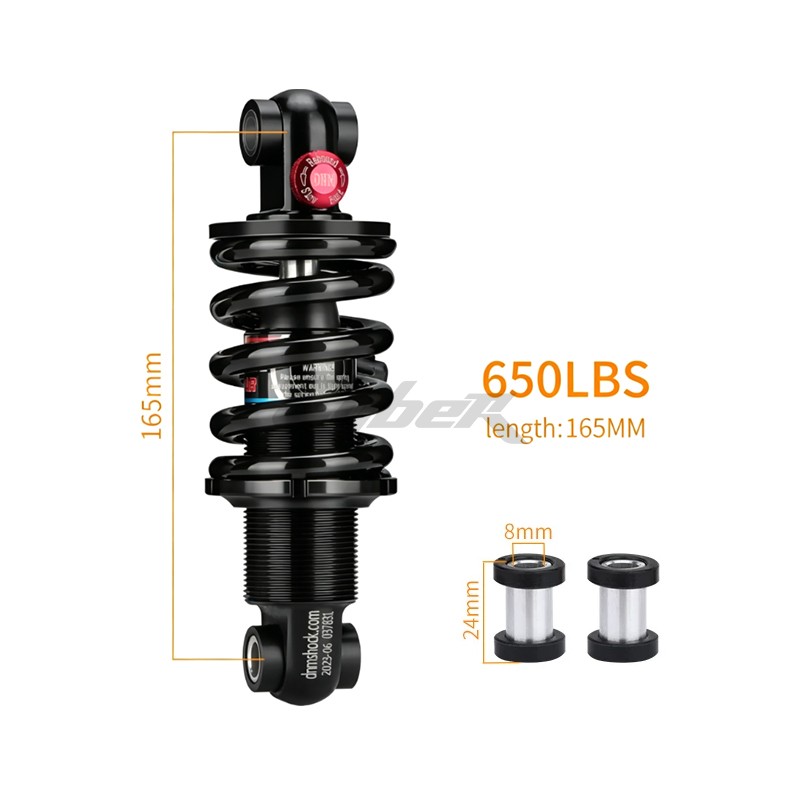 DNM DV22AR 165/190mm 650/750LBS Coil Spring Rear Shock Suspension Absorber Bulk