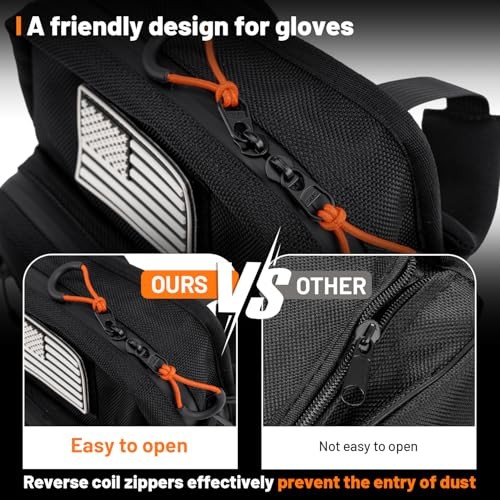 Motorcycle Handlebar Bags,1680D Water-resistant Universal Bar bag Black Matt