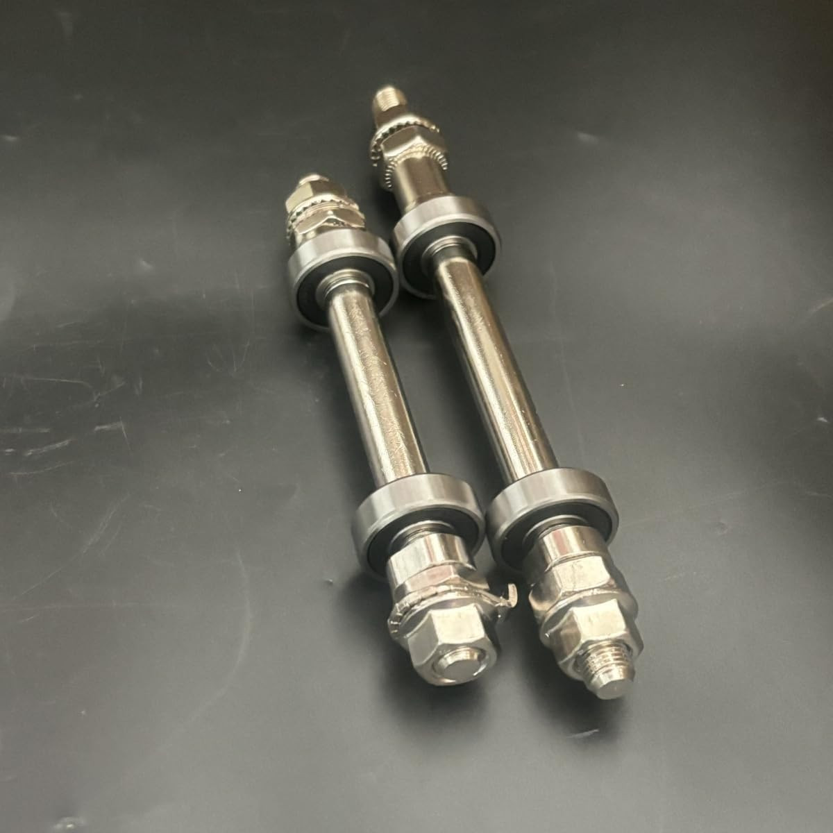 Bicycle Axles 140Mm/182Mm with Bearing, Bicycle Hub Axle Front and Rear Axles Ki