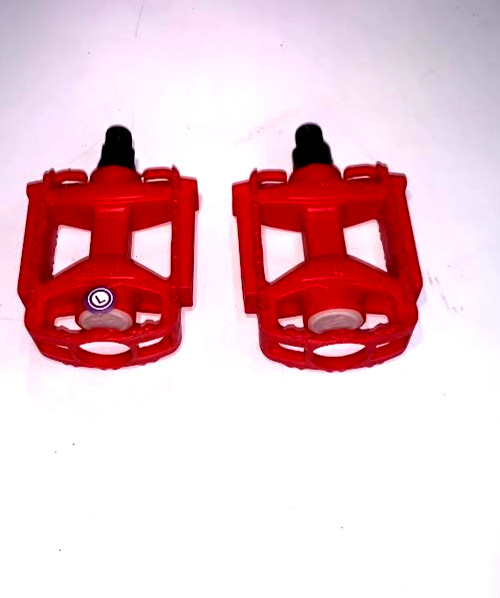 Kids Bike Pedals Replacement 1/2 inch with Reflector RED