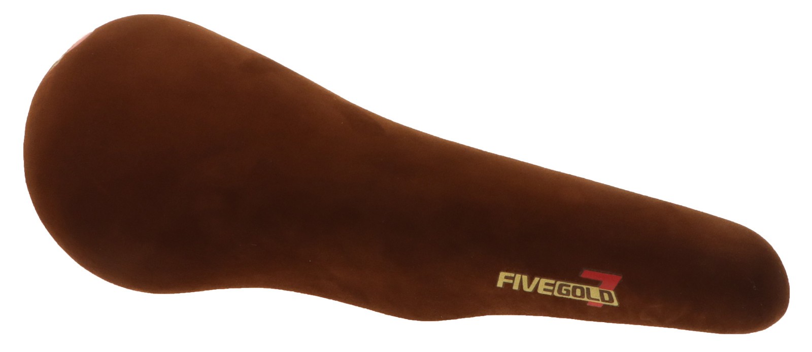 Kashimax Five Gold 7P Saddle NJS 30mm Rails Brown Suede Leather NEW NOS