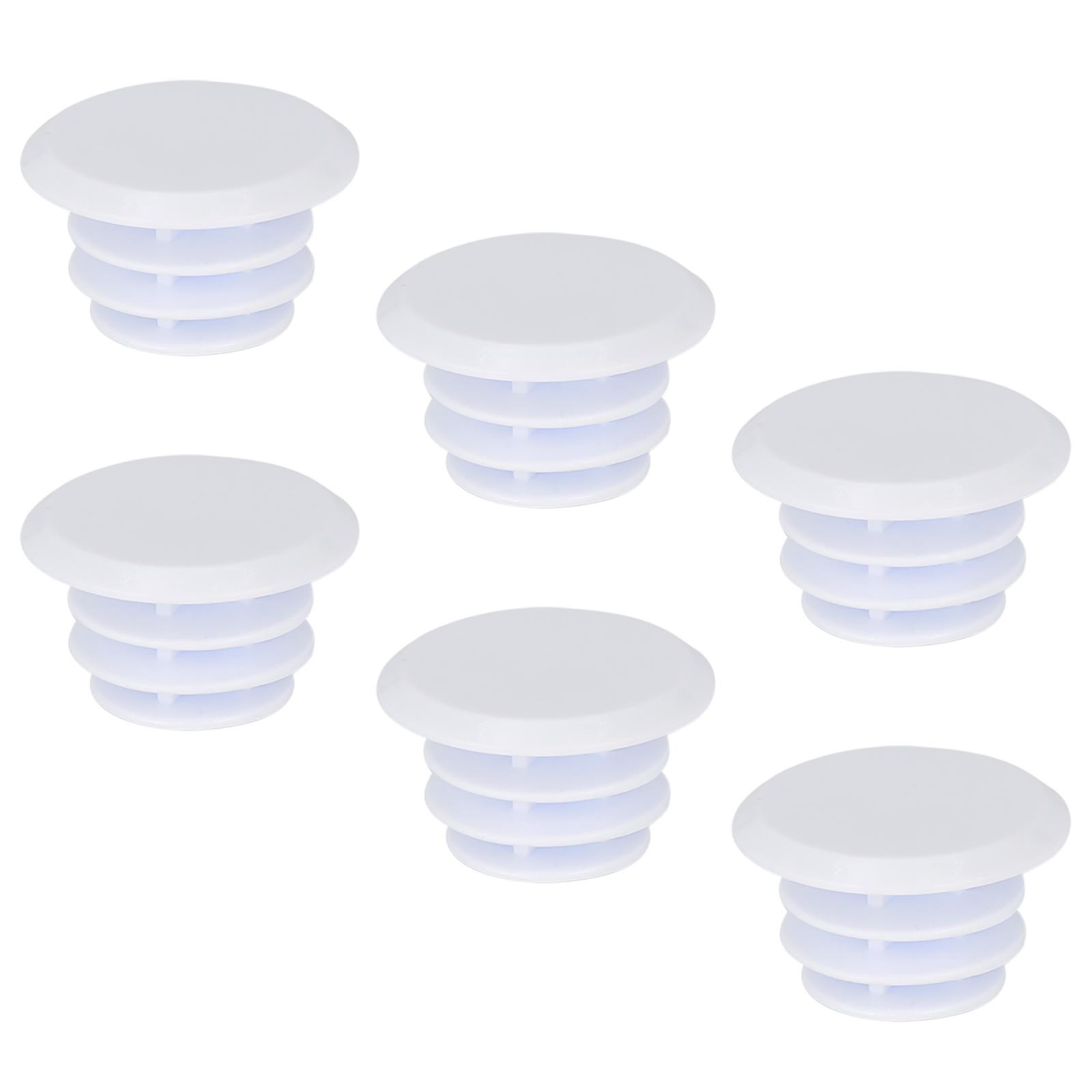 6pcs Cycling Bike Bicycle Handlebar Bar Rubber End Plugs Caps Locking Grip White
