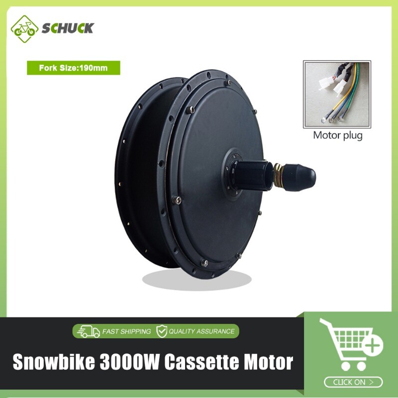 Snow E-bike 36V 48V 72V 500W 1000W 1500W 3000W Brushless Gearless Motor Wheel