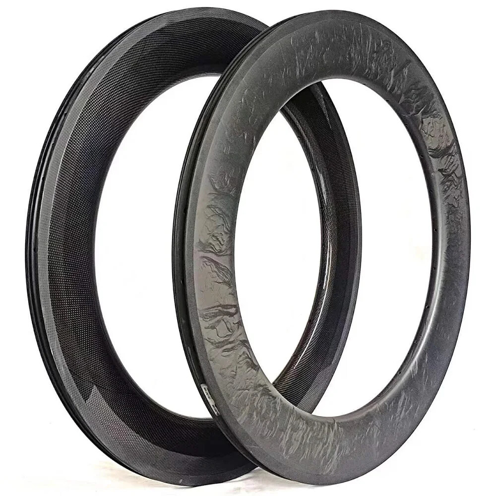 700C Road TT Track Bike Disc Carbon Rims 88mm Depth 25mm Width Tubular Clincher