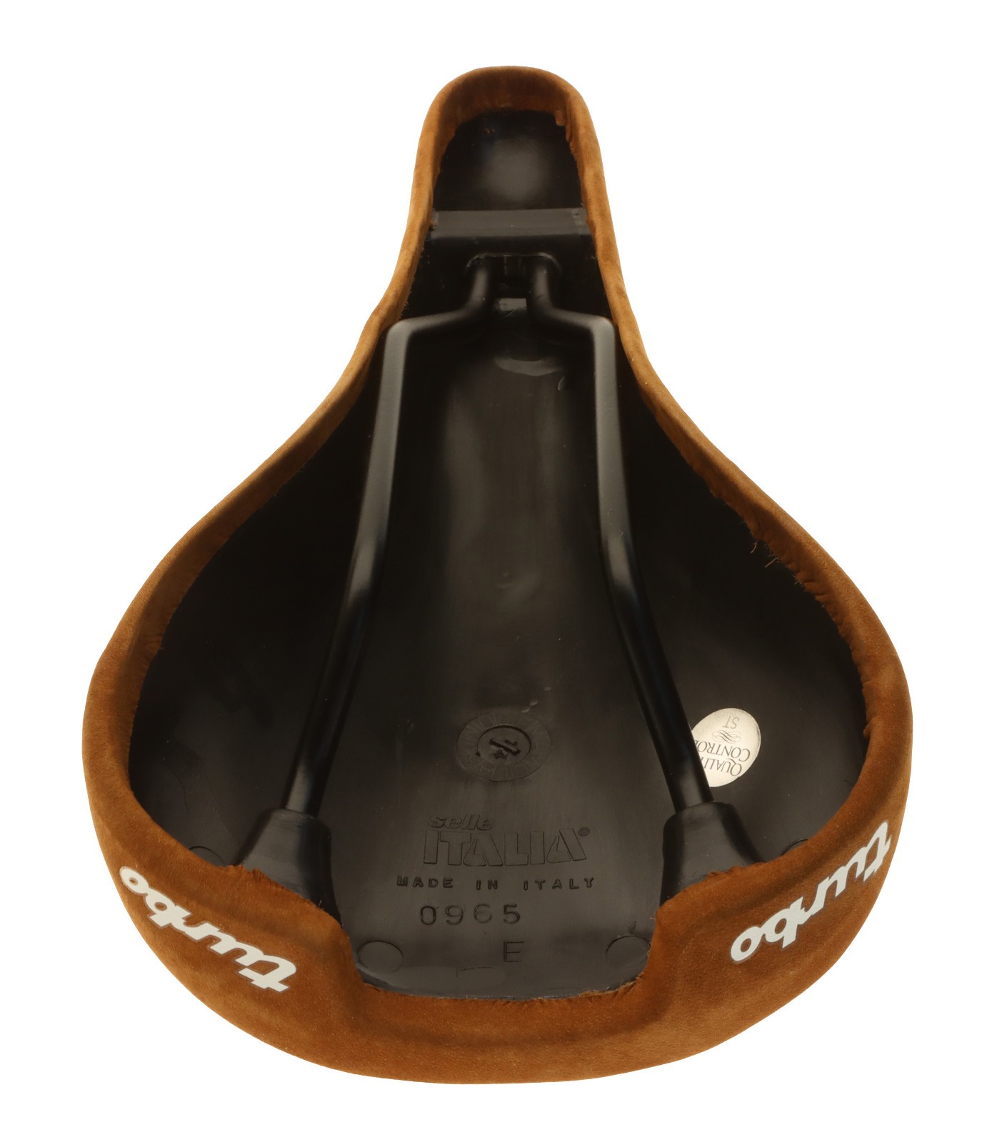 Selle Italia Turbo 1980 Saddle FeC Alloy Rail Brown Suede Leather 2014 NOS NEW