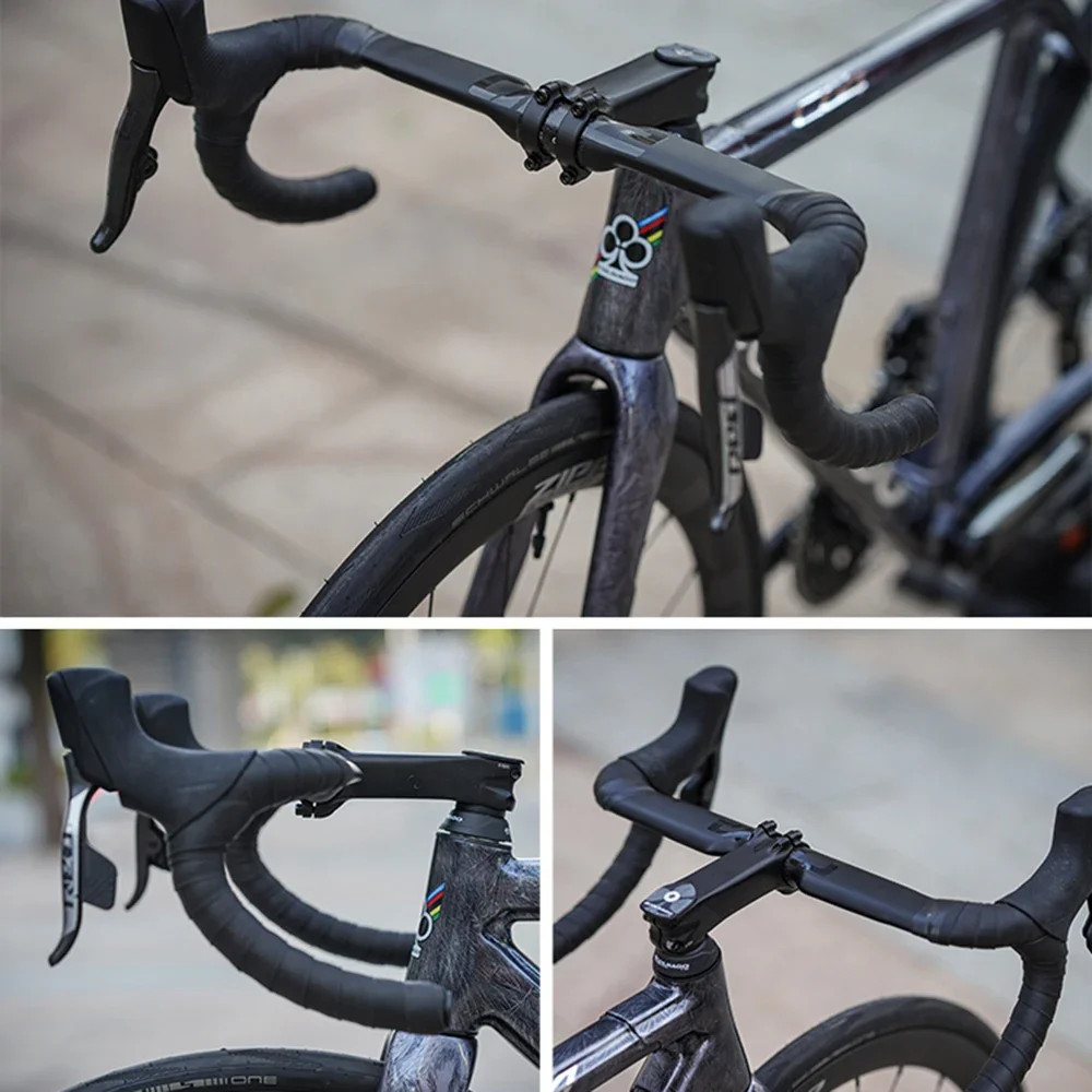 Road Bike Aero Handlebar 360mm-420mm Fully Internal Routing Gravel Drop Bars