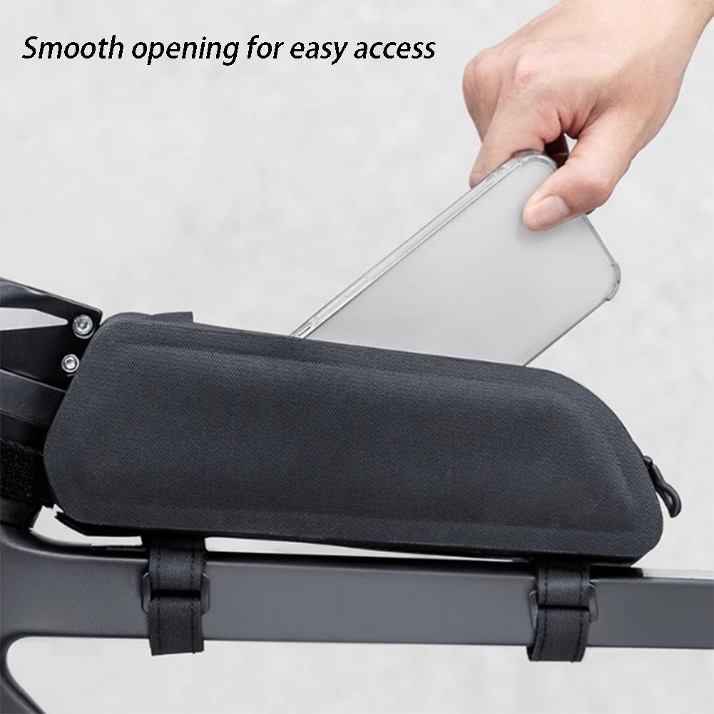 Bike Bag with Three Point Positioning for Secure Attachment and Riding