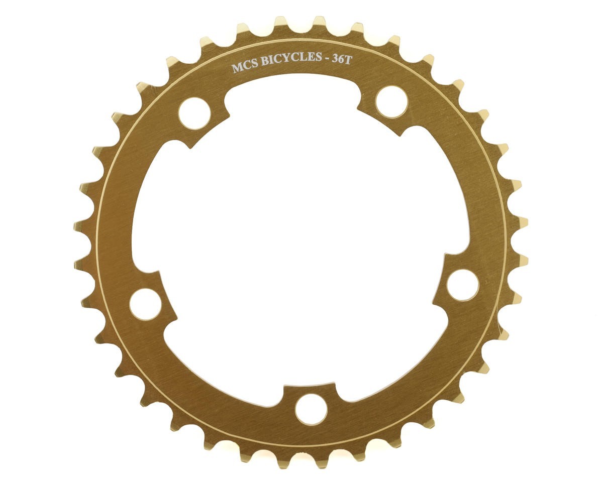 MCS BMX 5-BOLT 110mm CHAINRING USA MADE CNC 36T GOLD