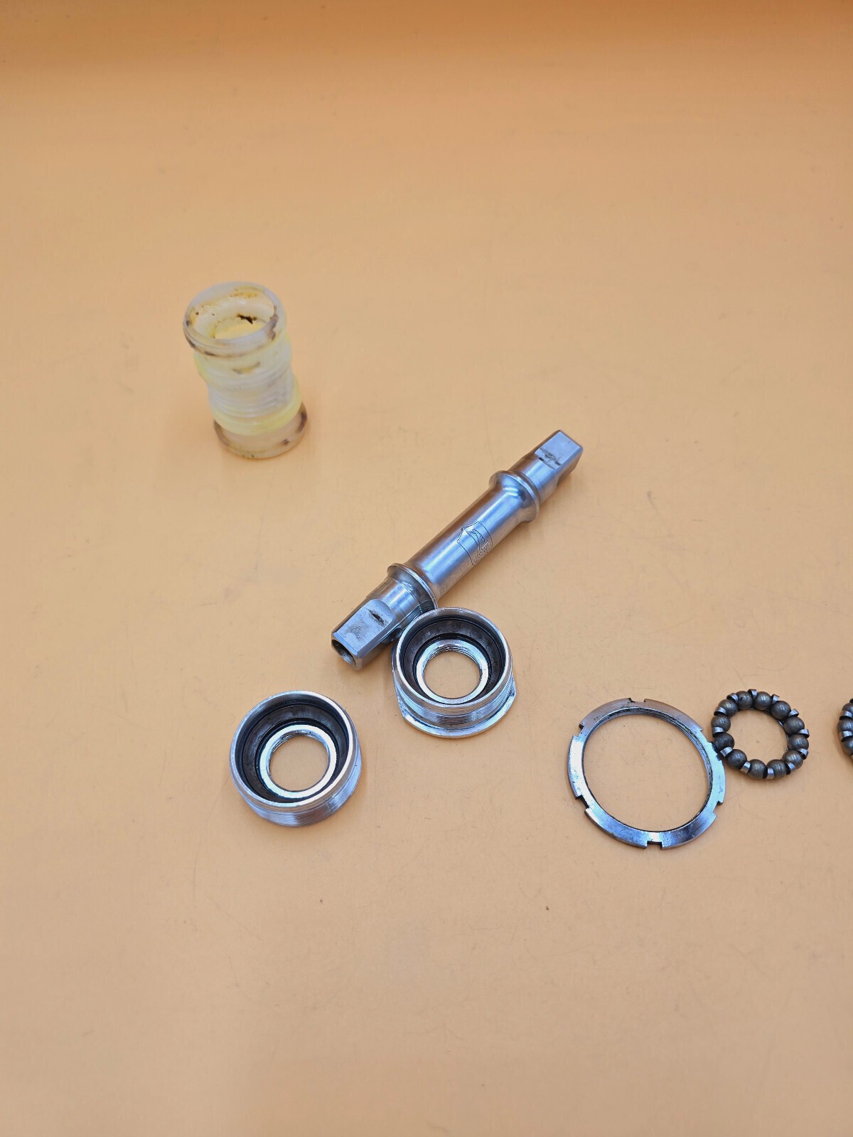 Bottom Bracket Campagnolo C Record 36x24F 111mm Italian Aluminium Vintage Road Bike Bottom