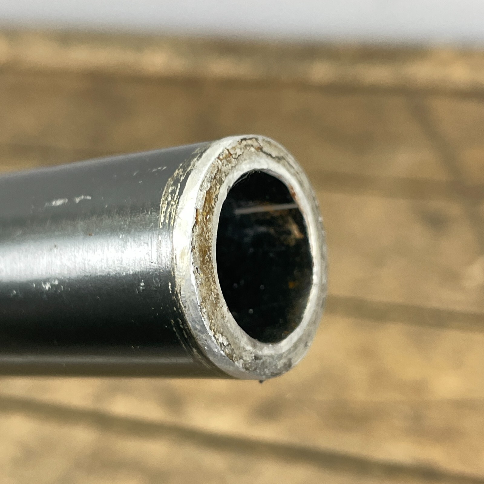 Vintage Strong Handlebar Gray Black 22″ 560 mm 25.4 mm 80s 90s Mountain Alloy