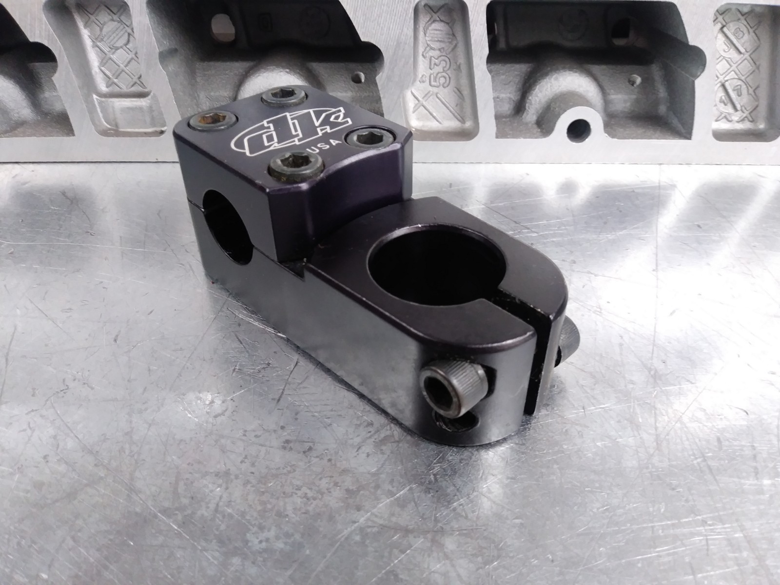 USA DK BMX Stem pro 1 1/8 Threadless Neck mid School BMX Black vintage