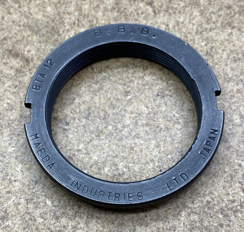 NOS Maeda Industries LTD Track Lockring 8.8.8. SunTour Japan 12t Stepped Vintage