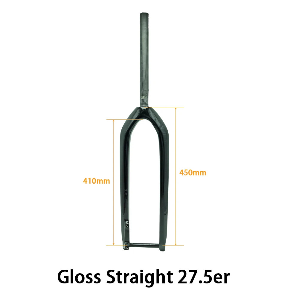 Carbon Rigid Mountain Bike Fork 15*110mm Boost 26 27.5 29 Inch Disc Brake