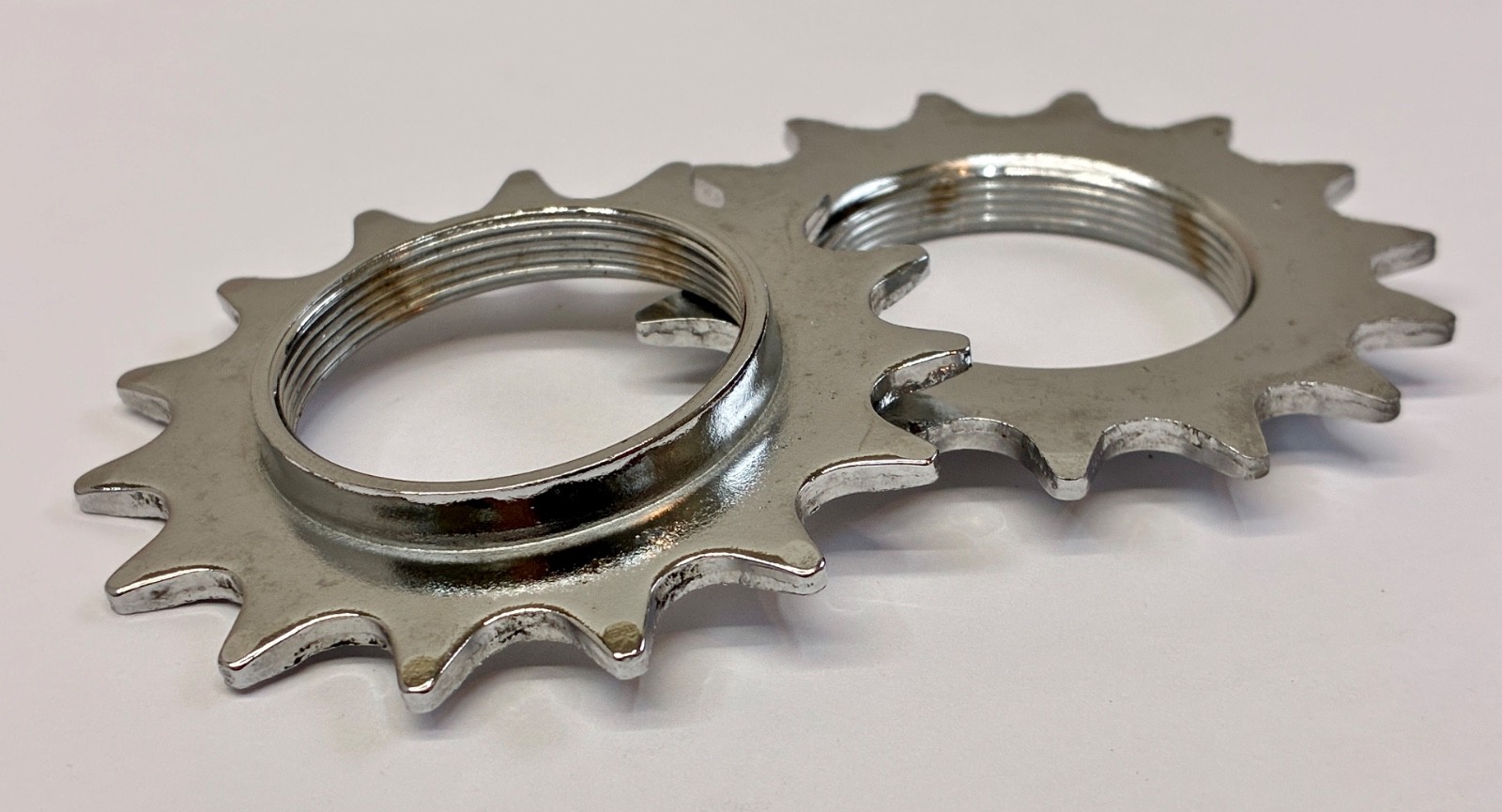 New 15t 1/8″ Fixed Gear Cog • Fixie Track Pista • Polished Chrome Silver