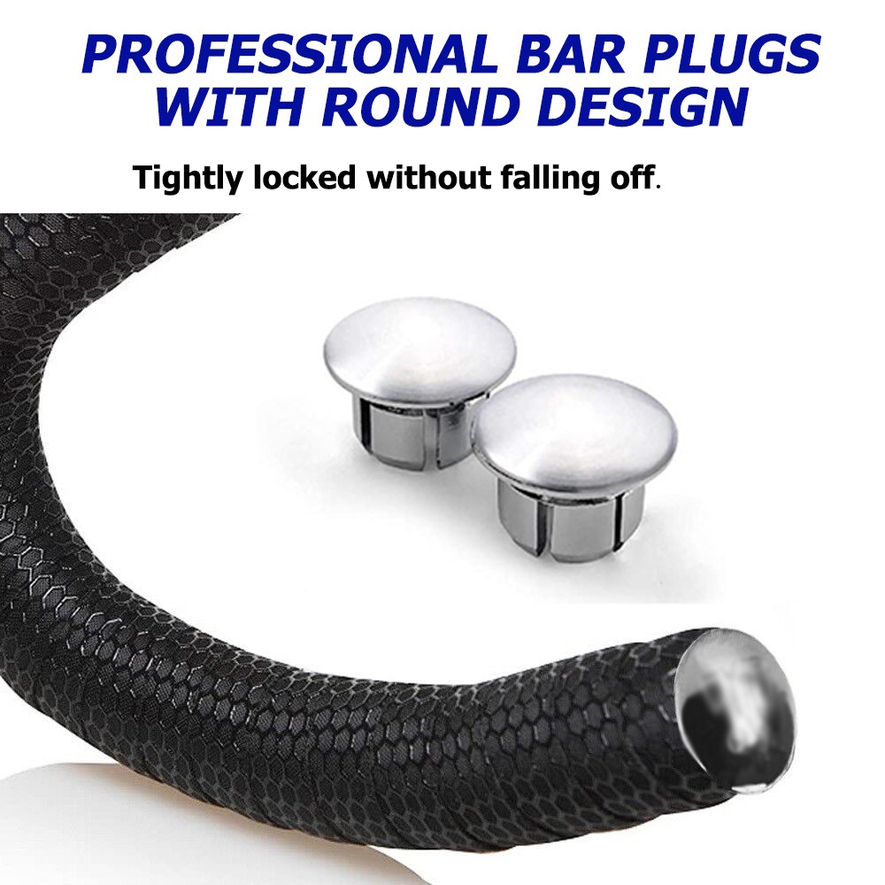 2PCS Bicycle Handlebar Tapes Road Bike Handle Bar Wraps Non-Slip Soft EVA Straps