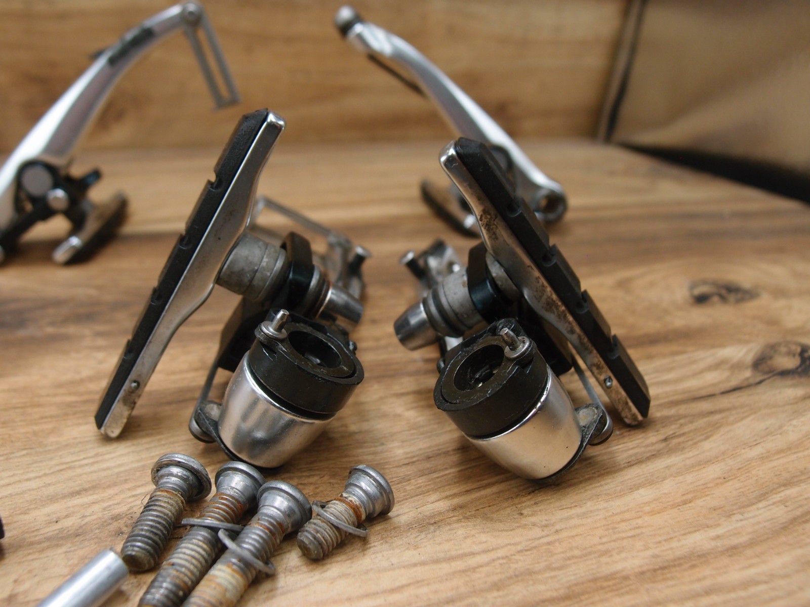 1997 Shimano Deore XT V brakes BR-M739 VIA Japan set for MTB retro vintage