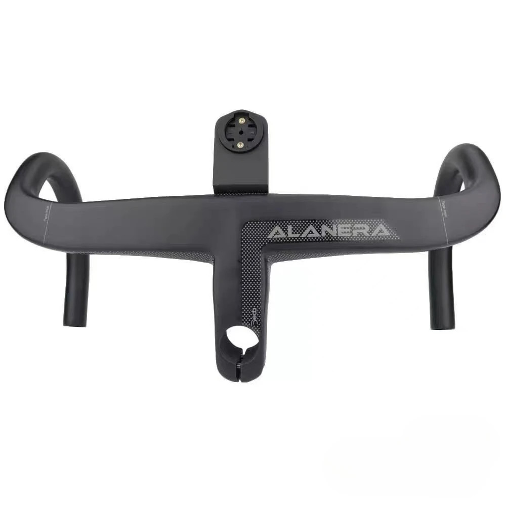 28.6mm Road Bike Carbon Integrated Handlebar with Headset Spacers Computer