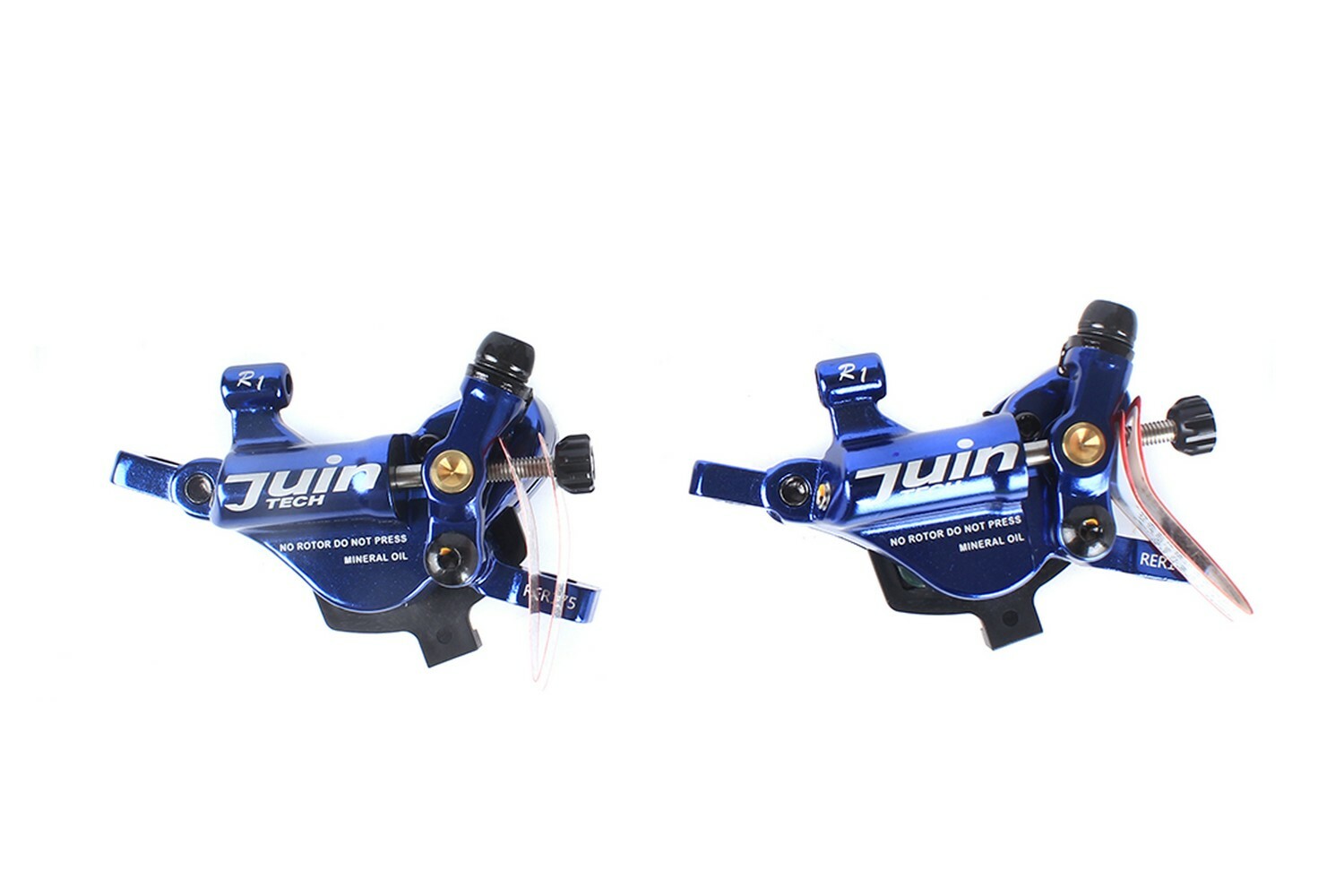 Juin Tech R1 Road Cyclocross Gravel Bike Hydraulic Disc Brake Set Blue