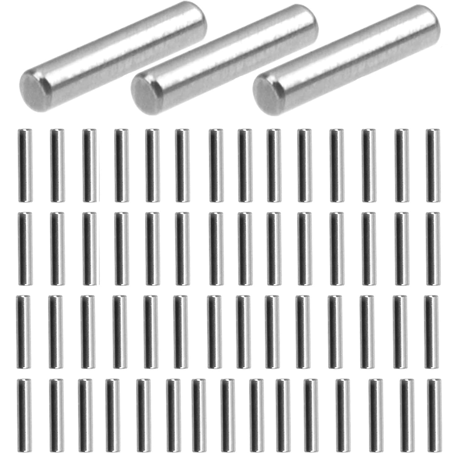 60pcs 2mm x 8mm Dowel Pins Metal pins M2 Shelf X