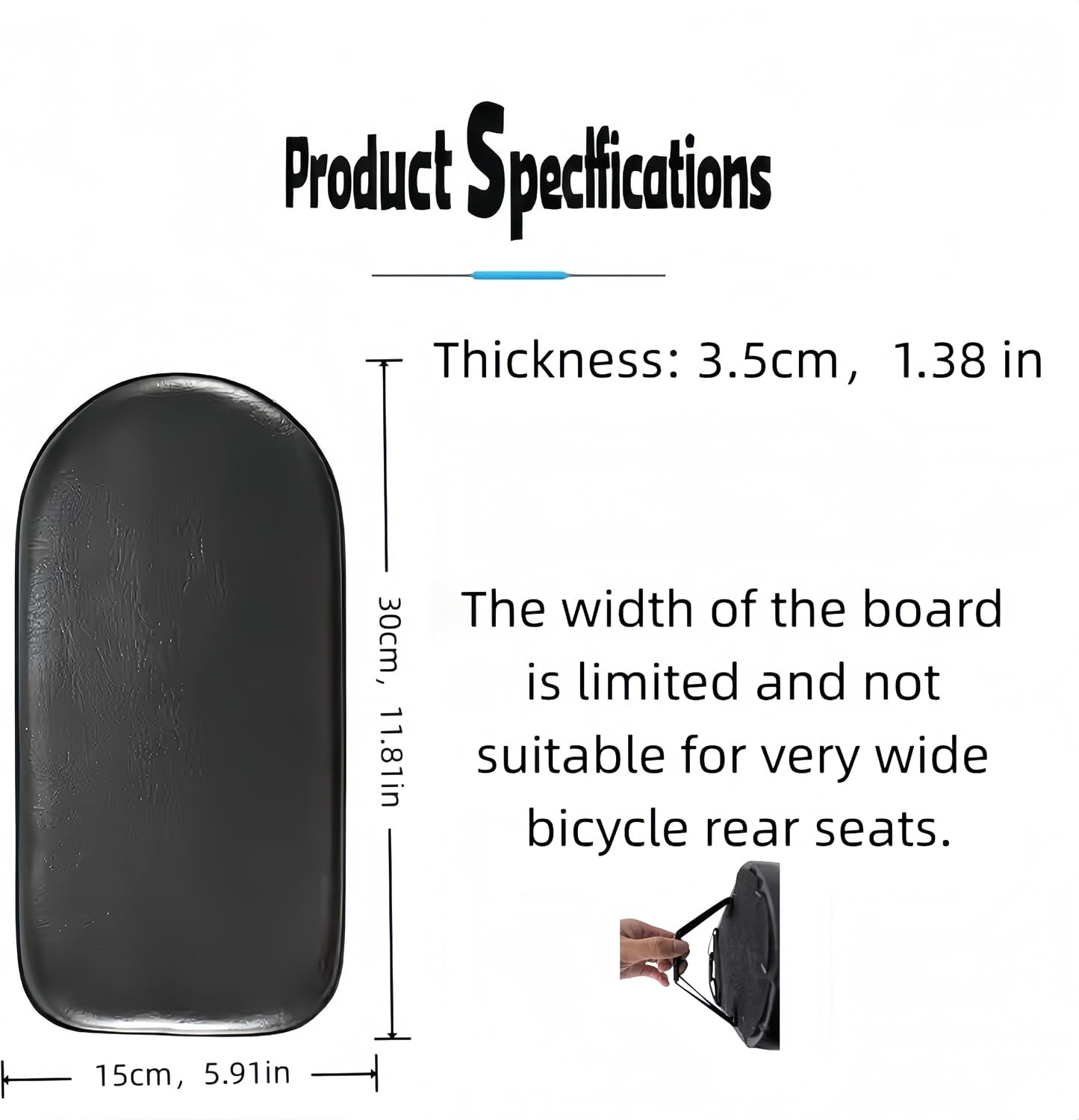 Chhcjqyyf Bike Saddles Universal Fit for Standard and Ebikes Comfortable Bike S