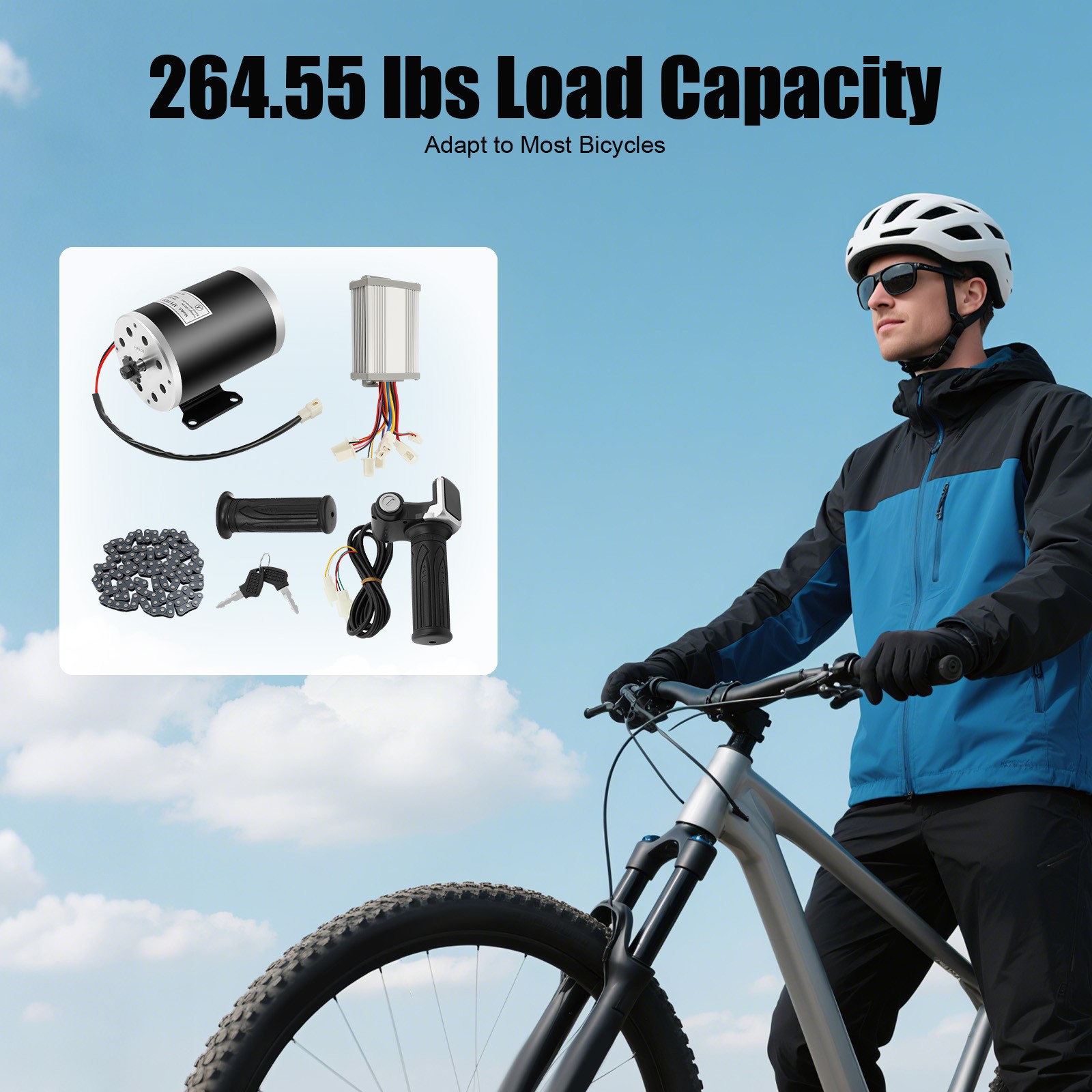 48V 1000W Brush Motor Controller Conversion Kit for Electric Bicycle ATV Ebike