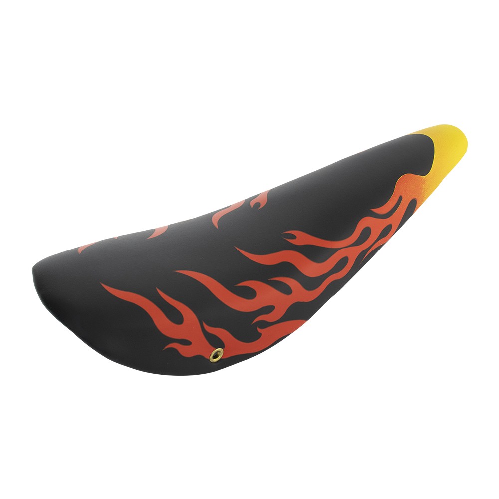 ENIX Lowrider Classic 20″ Banana Saddle Black With Red Flames