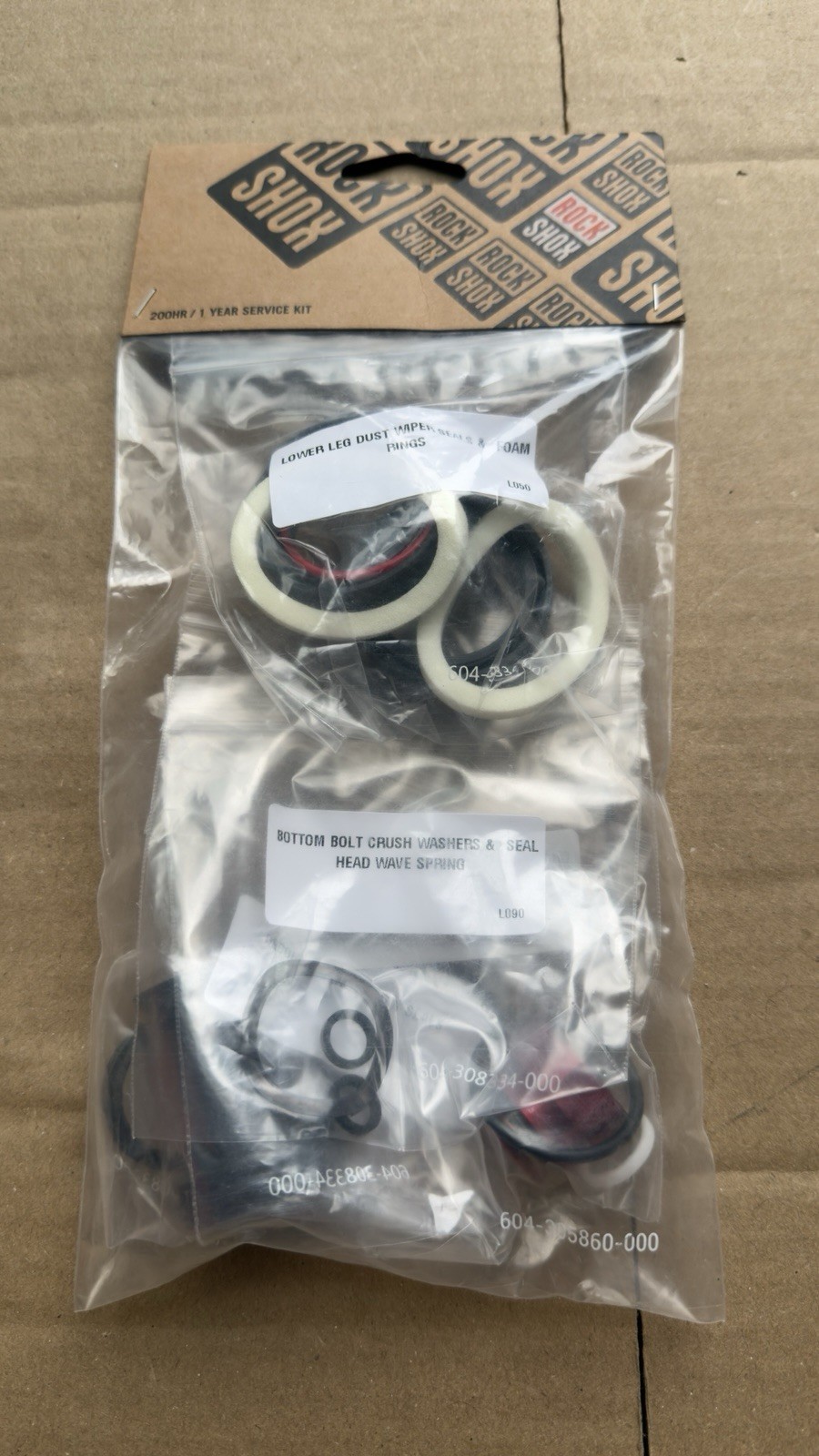 RockShox Fork Service Kit – 200 Hour/1 Year, Lyrik Pike B1 (2018+) Debonair