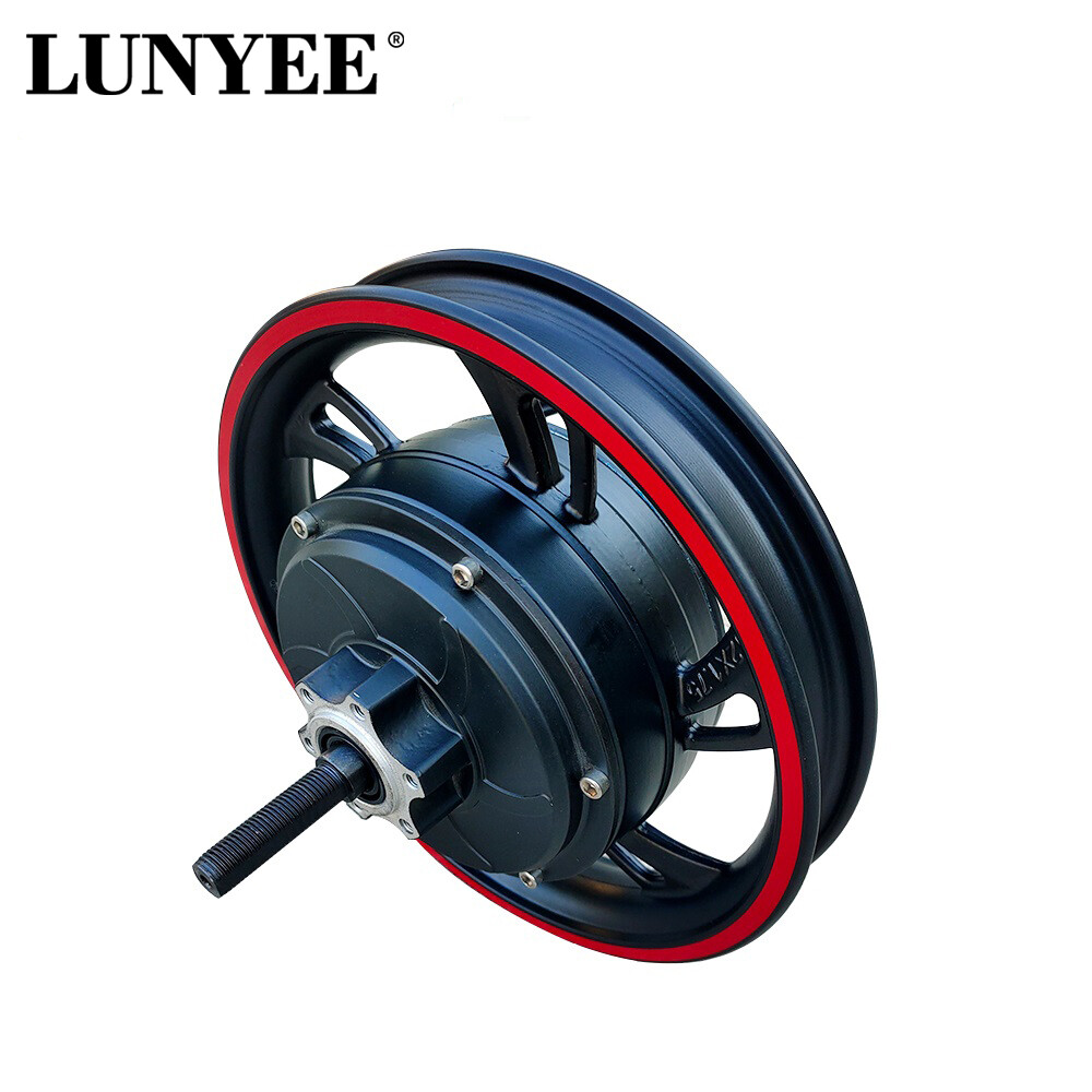 12 Inch 800W-1500W Gearless Motor Disc Brake Electric Bike Scooter Motor 36V-72V