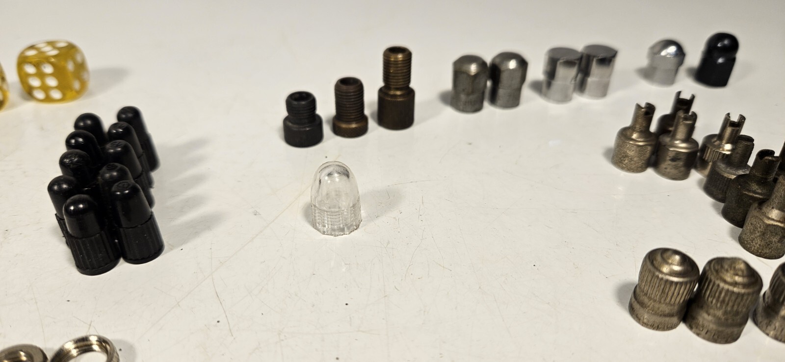 Bicycle Tube Valve Caps Plastic & Metal Miscellaneous