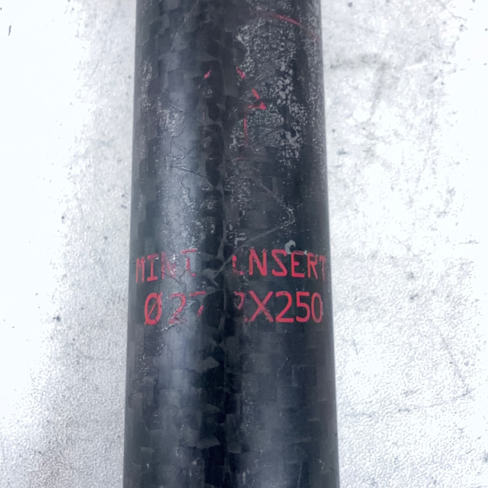 Unbranded Carbon Fiber Adjustable Seatpost Ø27.2/250mm Post, 25mm Setback
