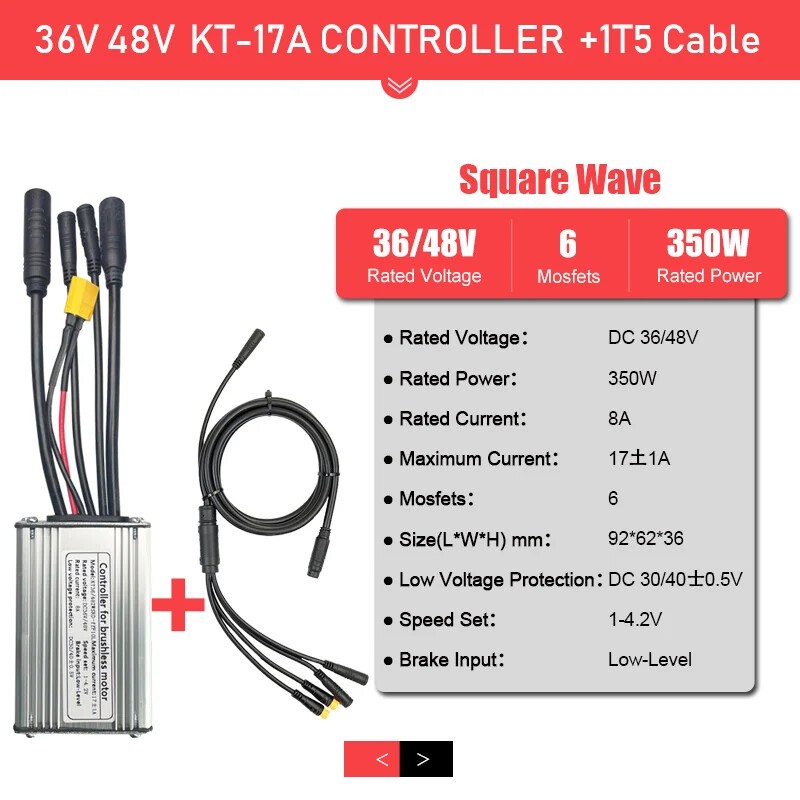 36V 250W 350W 48V 500W 750W 1000W 1500W Waterproof Brushless E-bike Controller