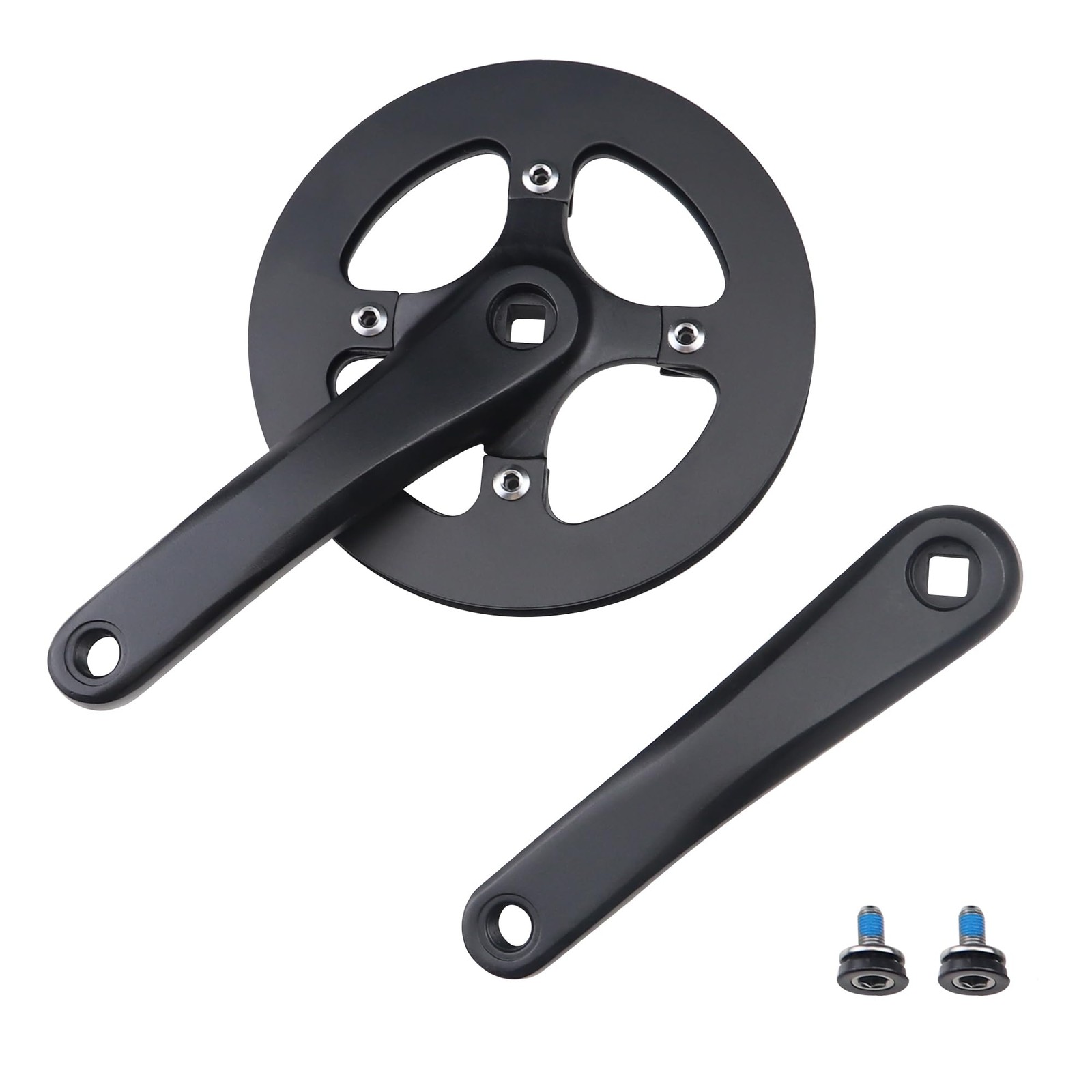 “42T Crankset with Alloy Cover, 170mm Arm for Single Speed & 6/7/8 Speed Bikes”