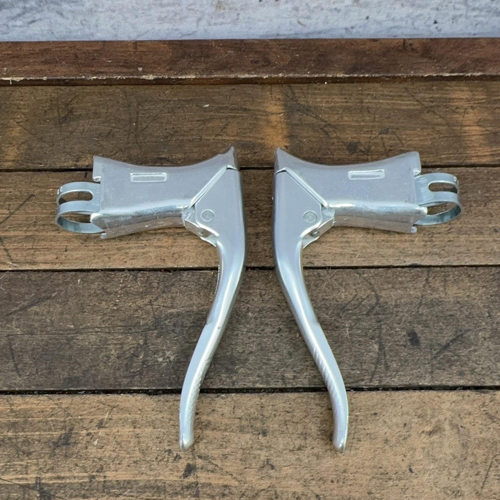 Vintage Shimano BRS Blaze Brake Lever Set NOS Aero Drop Bar Silver 23.8