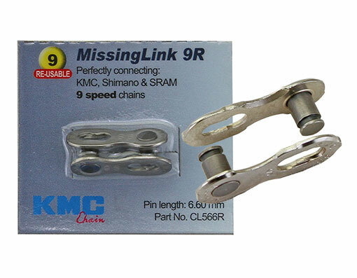 ORIGINAL! KMC CHAIN MISSINGLINK CON 9/SPEED 6.6MM PIN SILVER.
