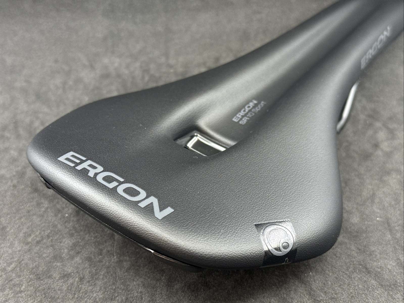 ERGON SR 10 Sport Stealth Road Saddle CroMo Rail Black 270mm x 140mm MSRP $99