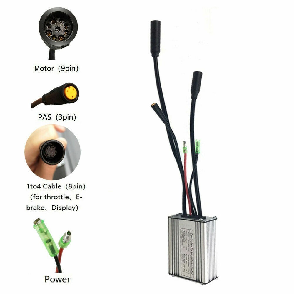 Electric Bicycle Controller 36V/48V KT-15A For 250W 350W Brushless Motor US SDE