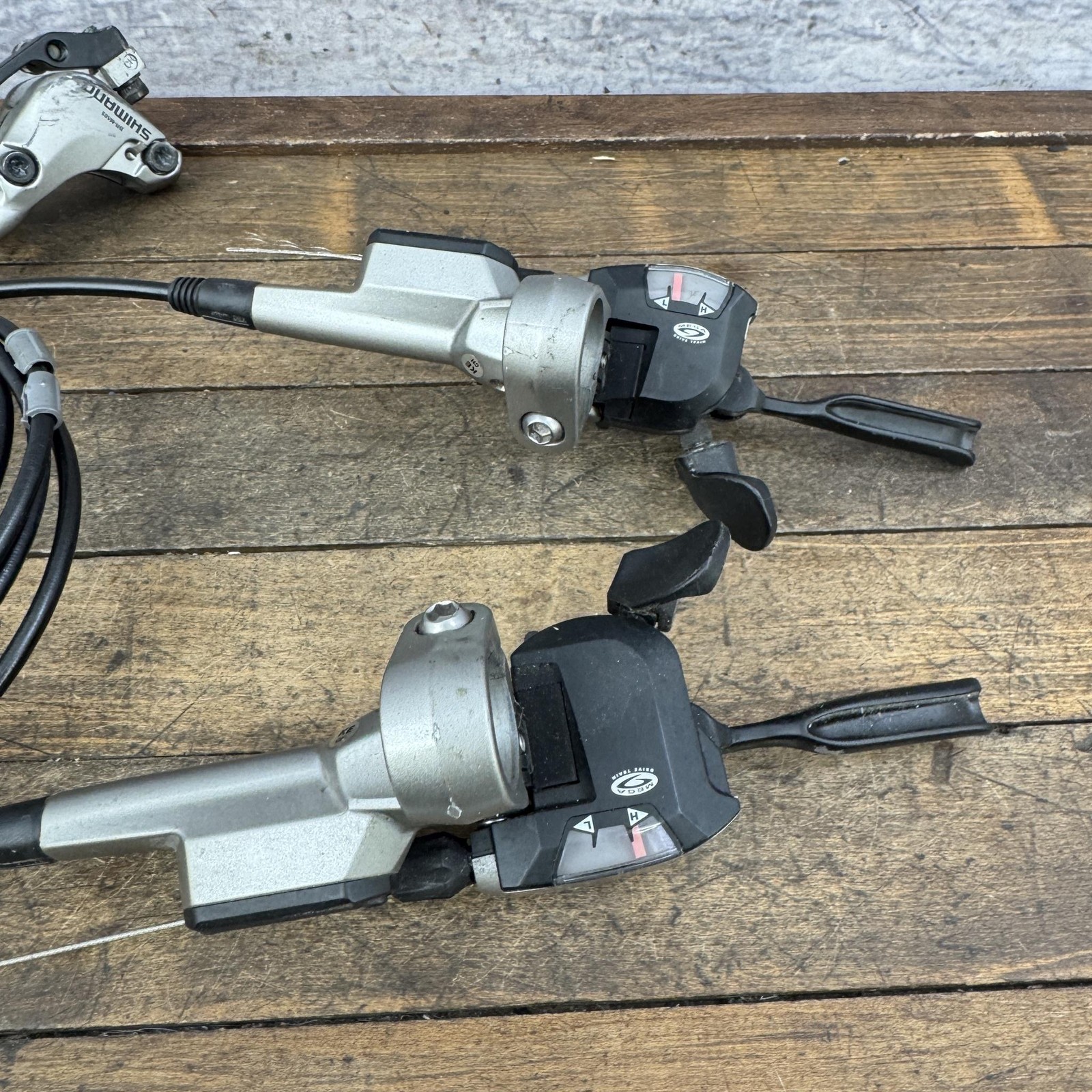 Shimano Deore LX ST-M585 BR-M585 Hydraulic Disc Brake Set F/R Silver MTB Japan
