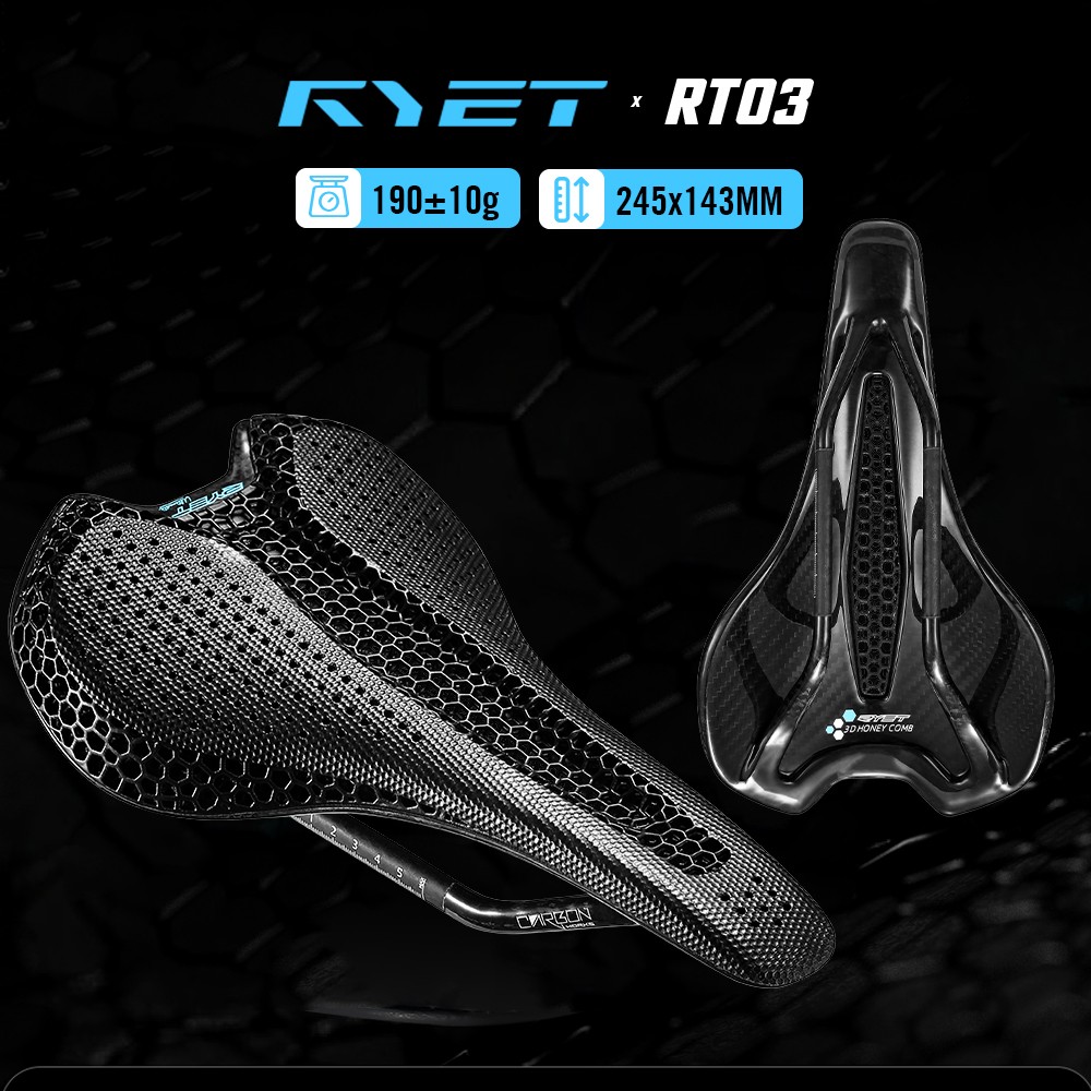 Carbon 3D Printed Saddle 175g 7x9mm Bike Seat For Triathlon Road Mountain Gravel