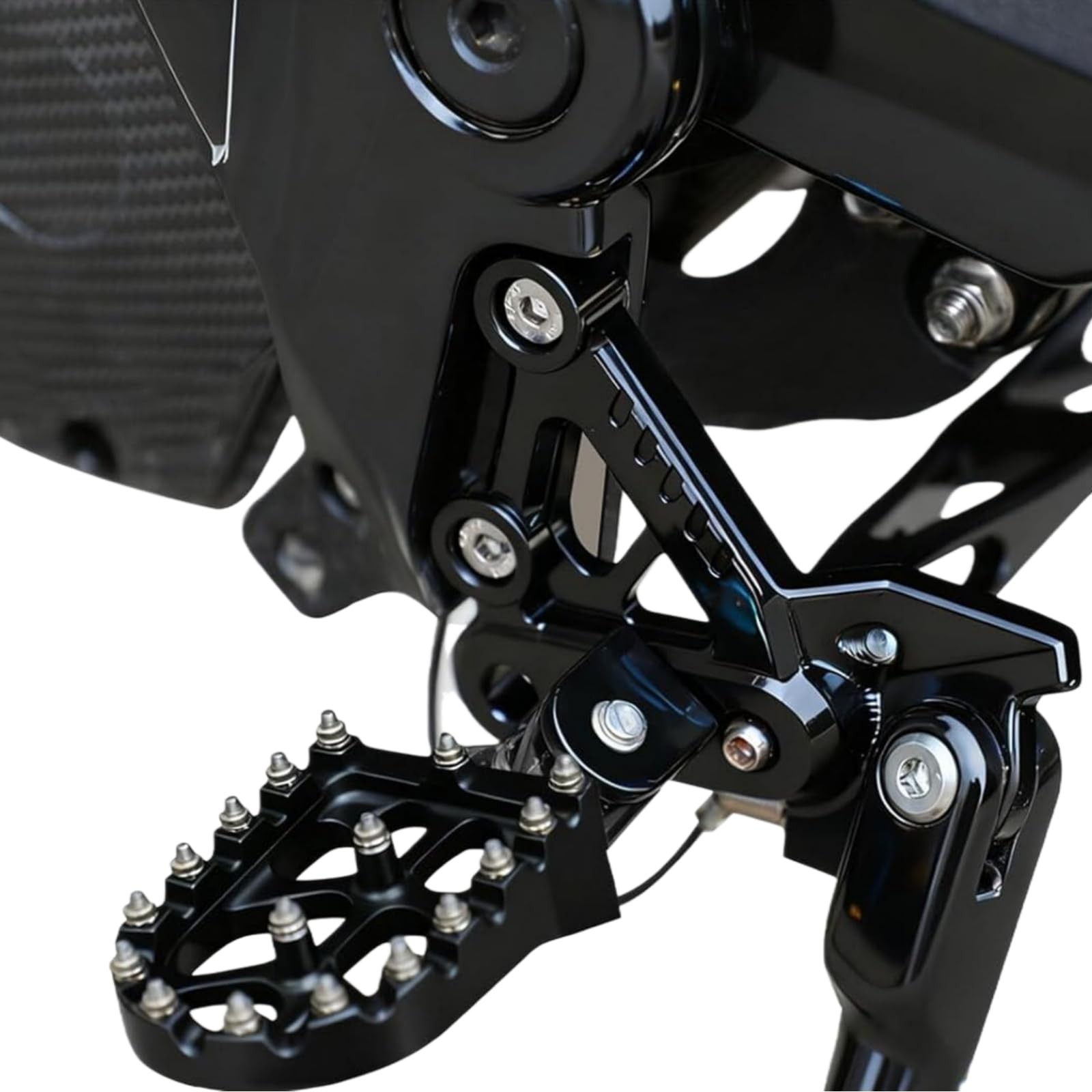 Black CNC Aluminum Dirt Bike Foot Pegs Footrests For Talaria X3/MX3/MX4/MX5