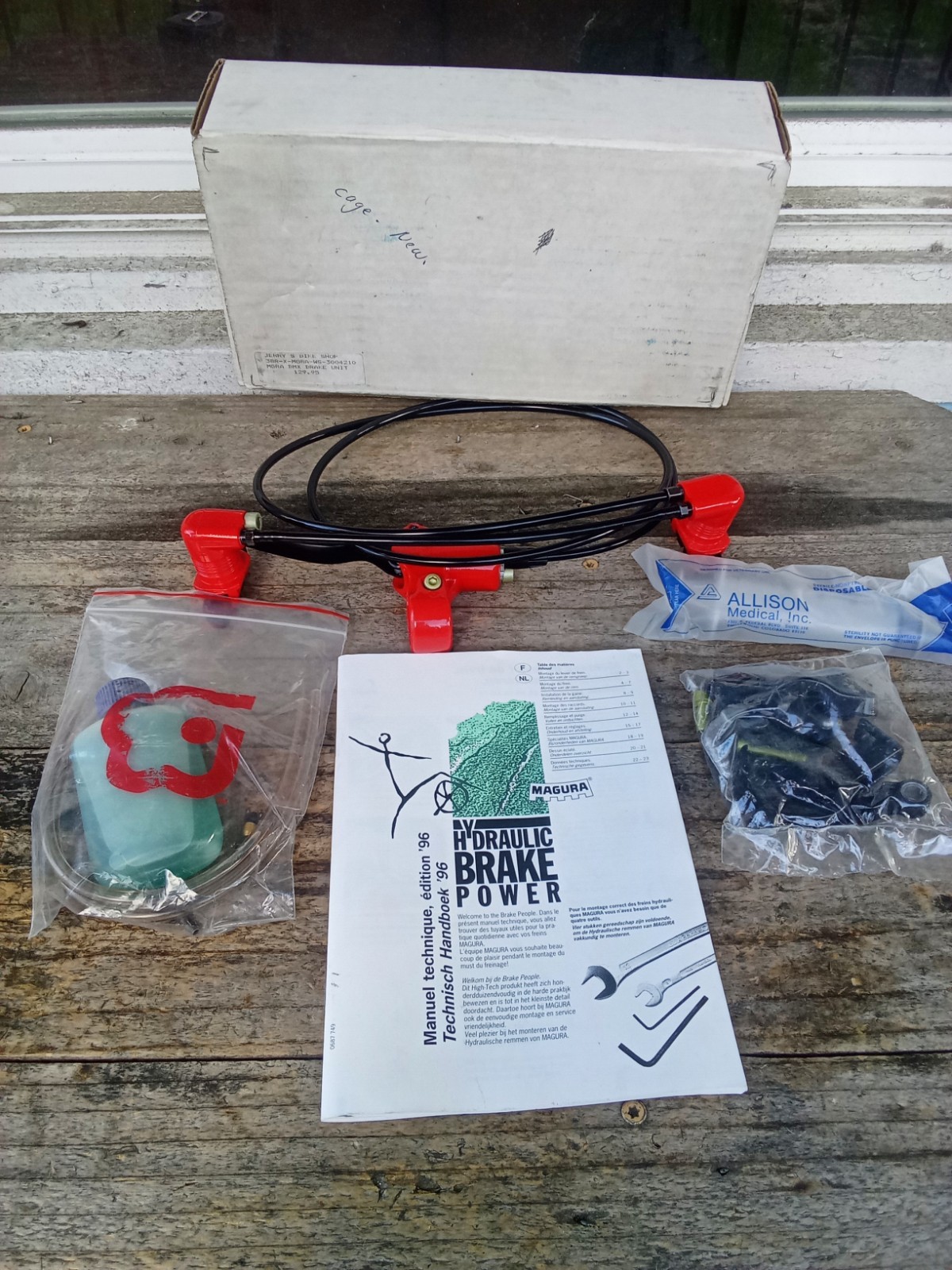NOS Red MAGURA HS22 Hydraulic BRAKE Parts 1996 Mid School 90’s MTB